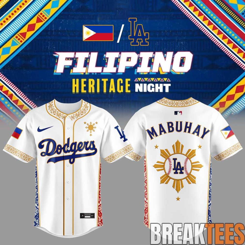 LA Dodgers Filipino Heritage Night Limited Baseball Jersey