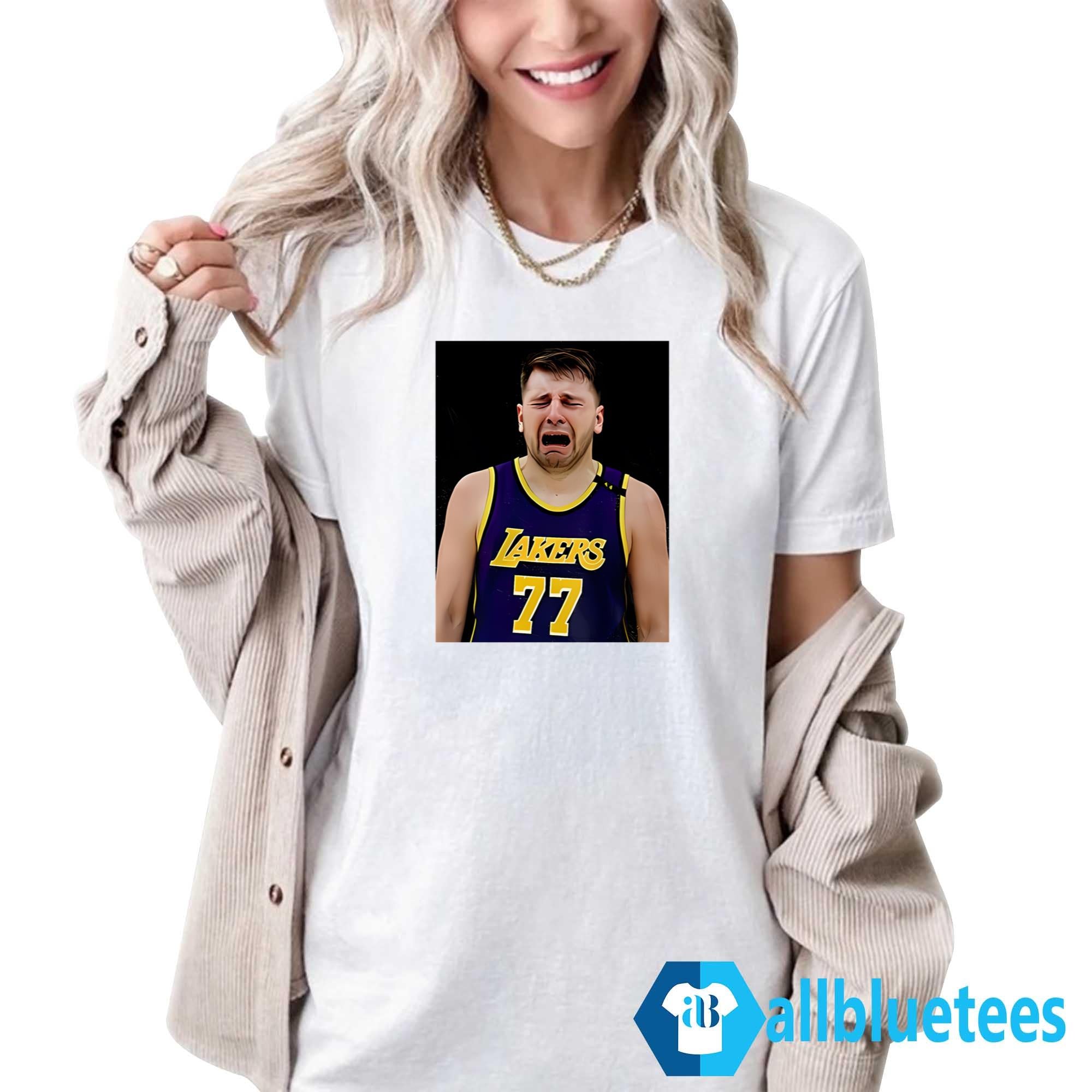 Lakers 77 Luka Doncic Cry Meme Shirt
