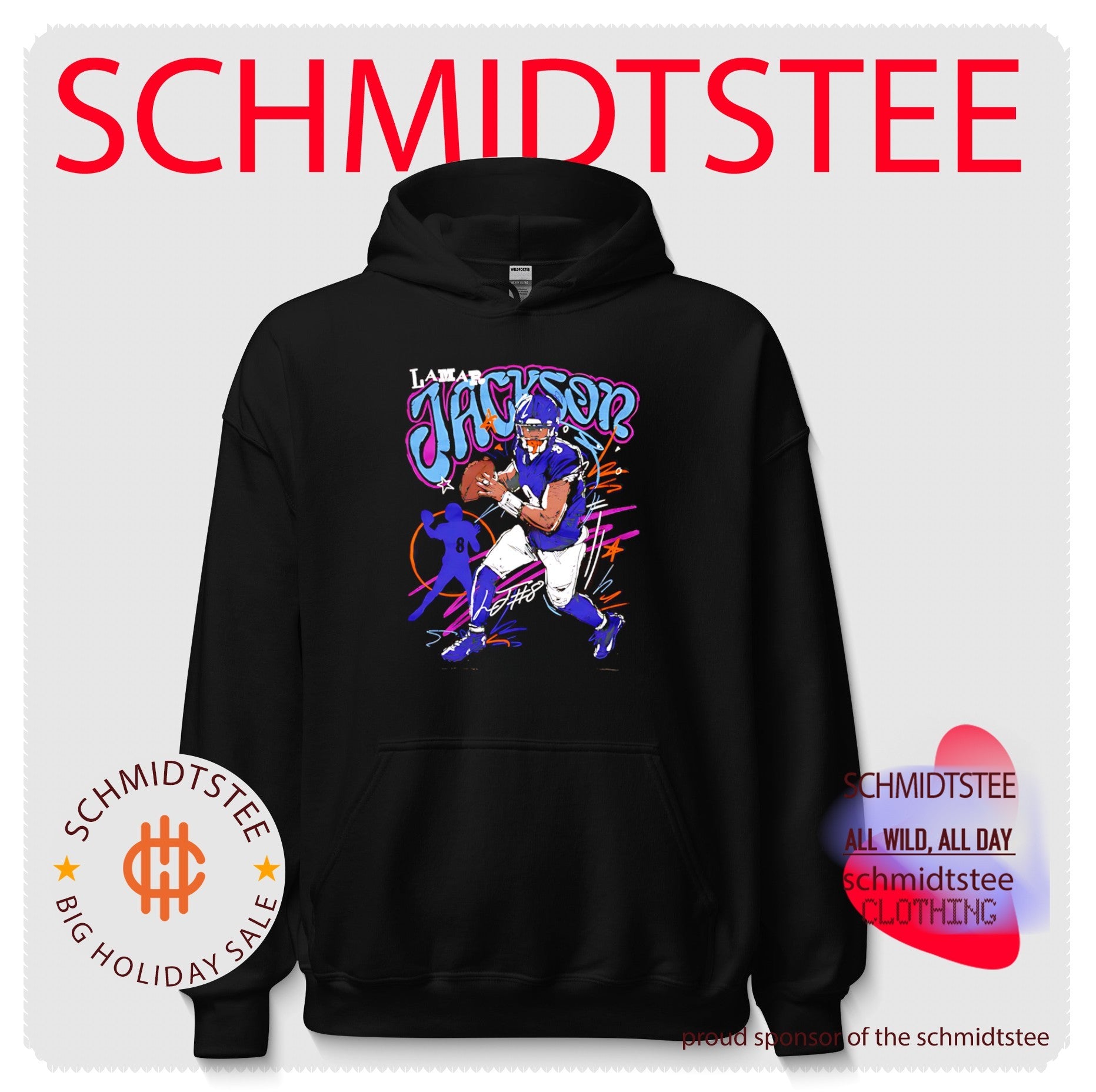 Lamar Jackson Baltimore Ravens Scribble Art shirt