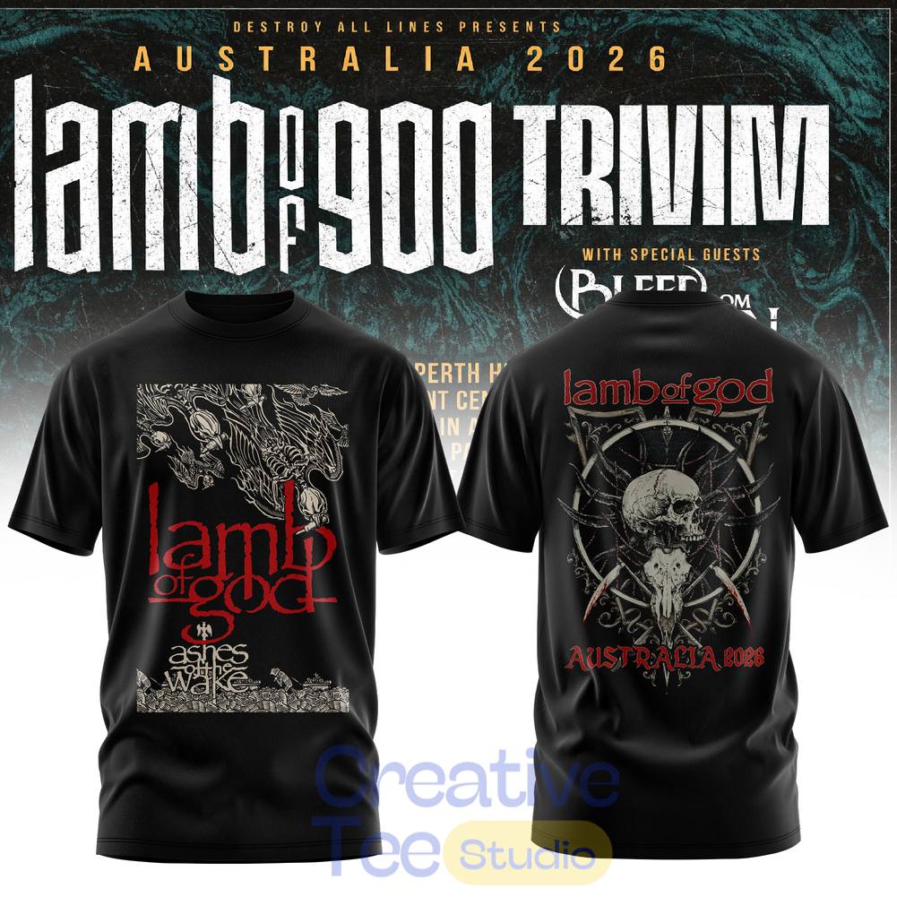 Lamb Of God & Trivium Co-Headline Australian Tour 2026 Special Tee Hoodie