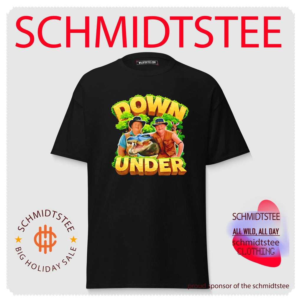 Land Down Under crocodile hunter graphic shirt