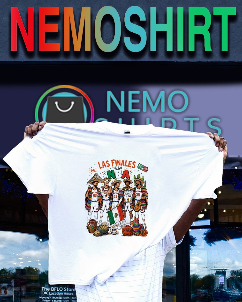 Las Finales de la NBA New York Knicks Mexican culture shirt