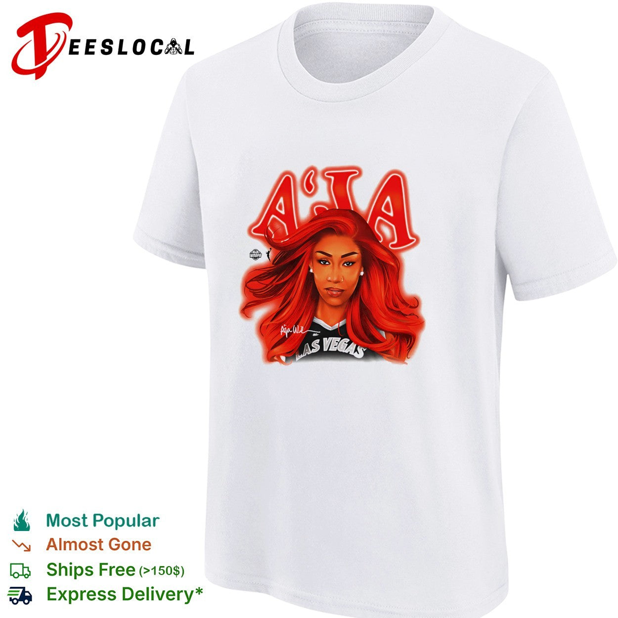Las Vegas Aces A’ja Wilson portrait shirt