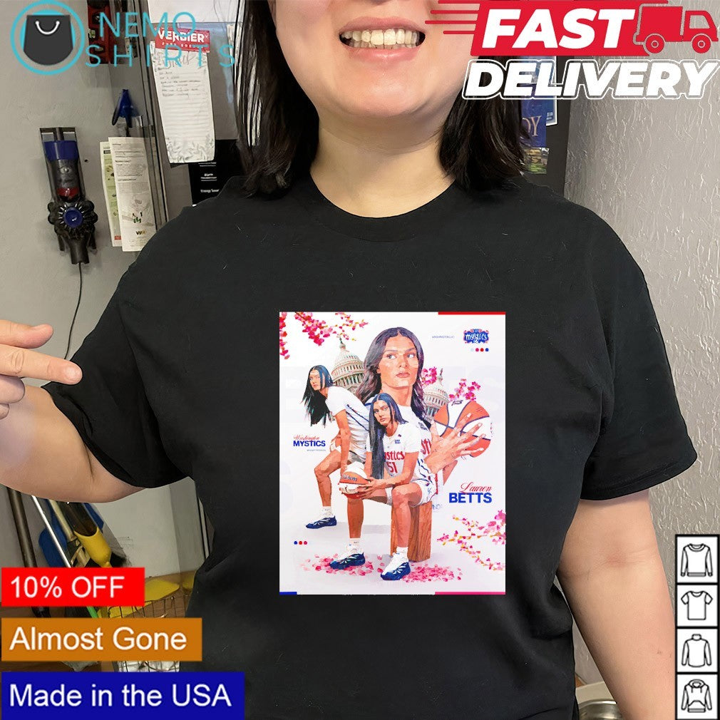 Lauren Betts Washington Mystics professional basketball player shirt