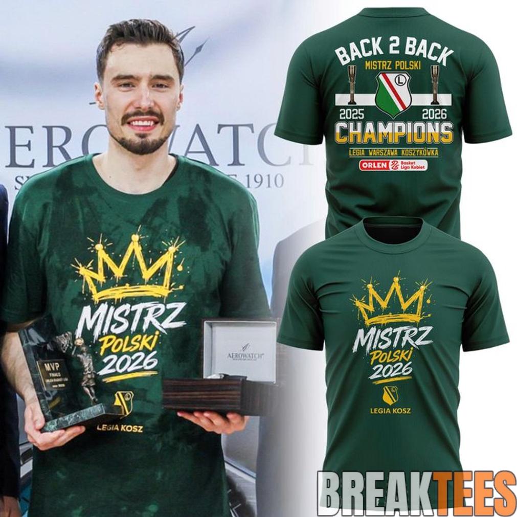 Legia Warsaw Polish 2026 Champions Basketball Shirt