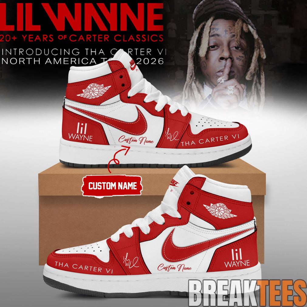 Lil Wayne Tha Carter VI Tour 2026 Custom AJ1 Shoes
