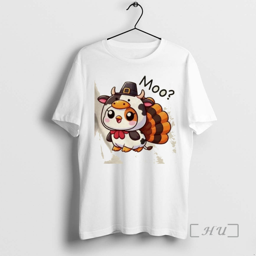 Limited Edition Cute Turkey Cow Moo Funny Thanksgiving