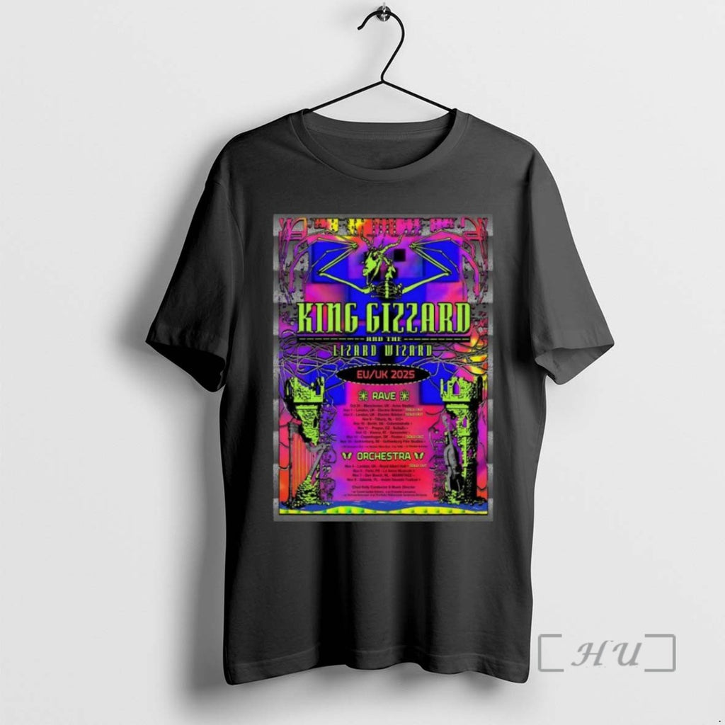 Limited Edition King Gizzard And The Lizard Wizard Eu Uk Tour 2025 T Shirts Sweater