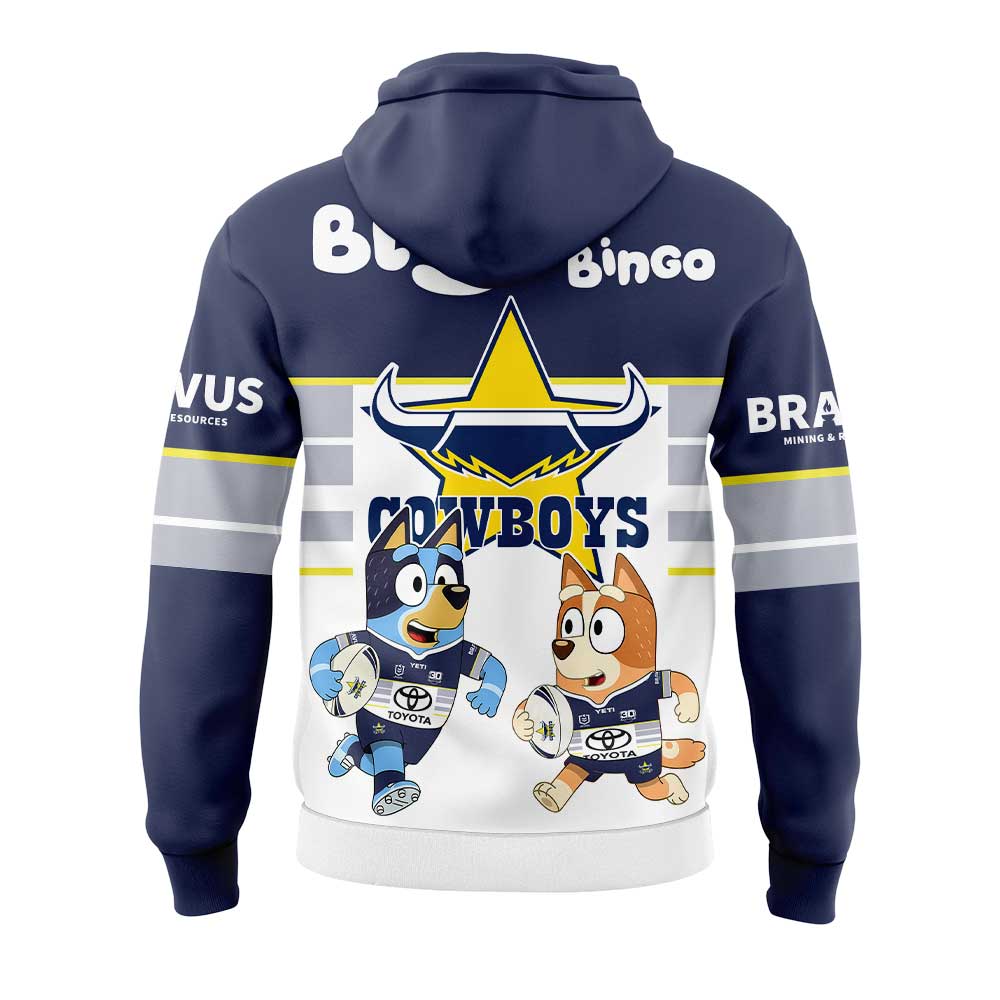 NQ Cowboys Bluey and Bingo Hoodie