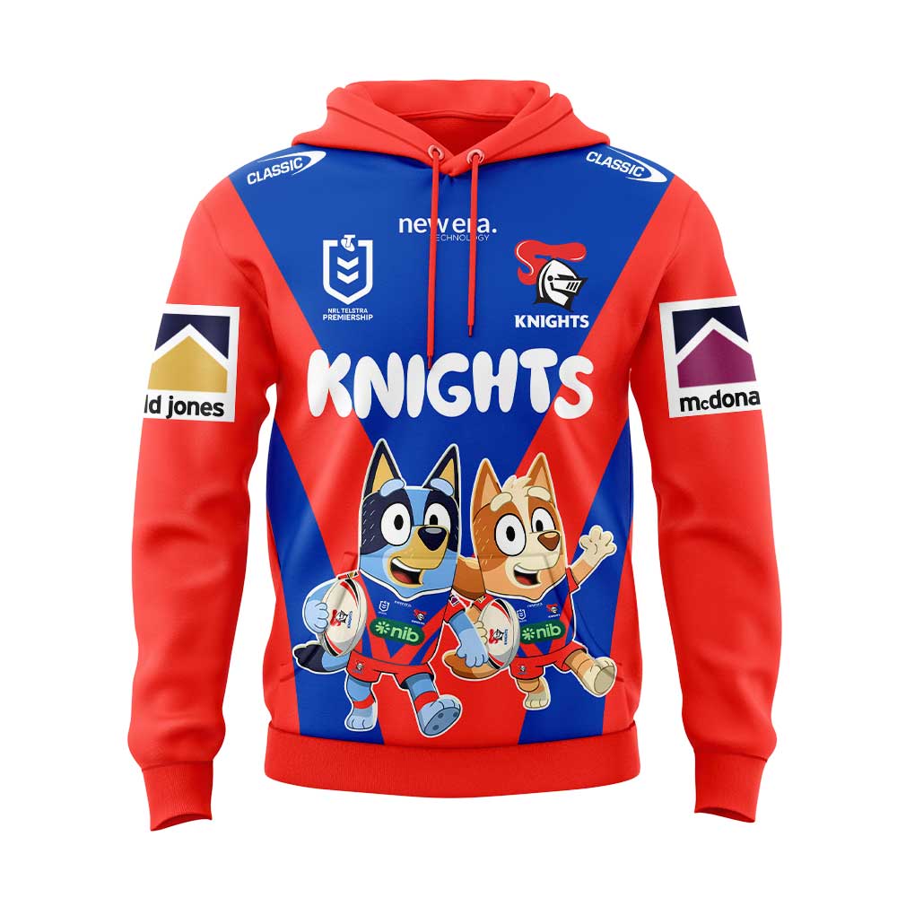 Newcastle Knights x Bluey and Bingo Shirt, Hoodie