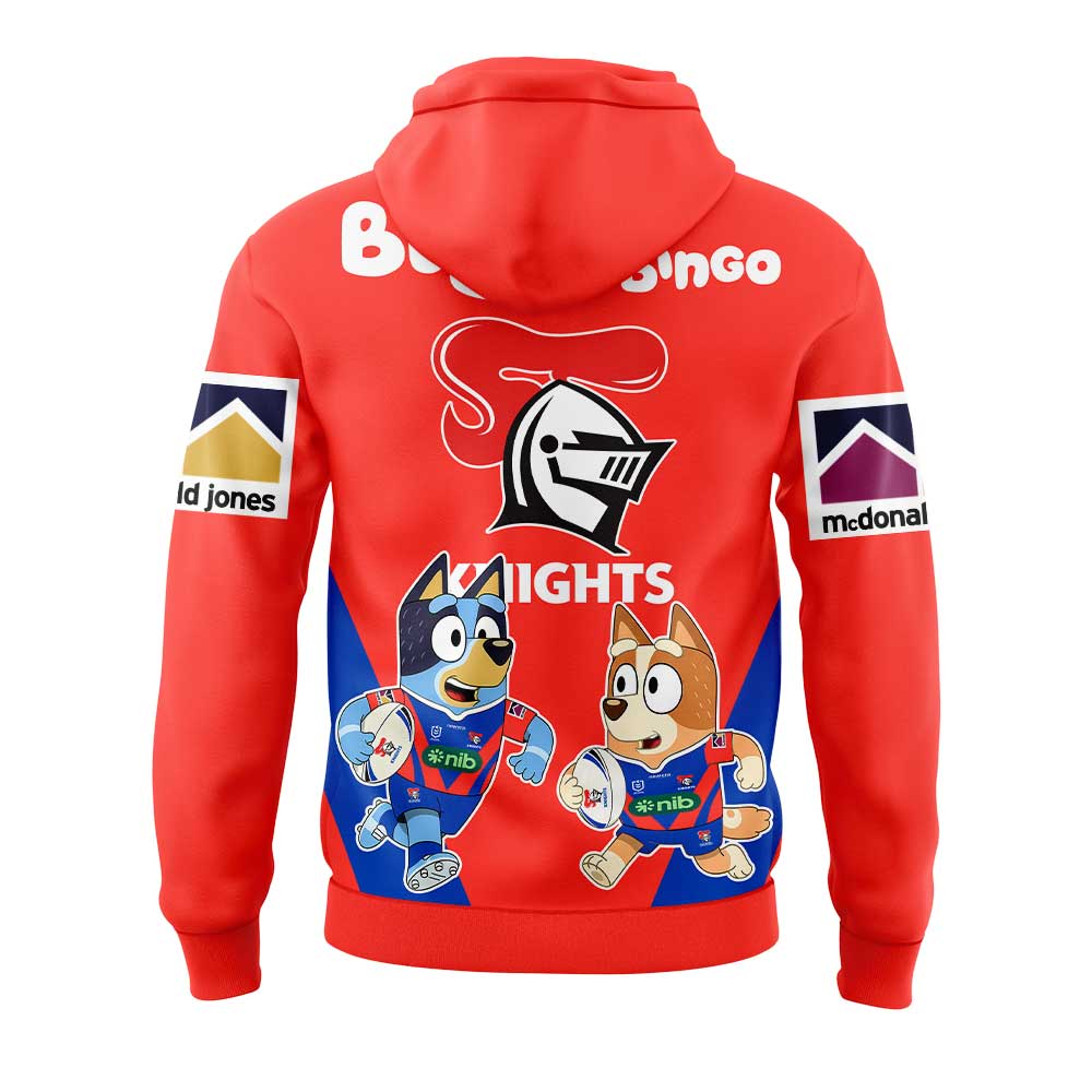 Newcastle Knights Bluey and Bingo Hoodie