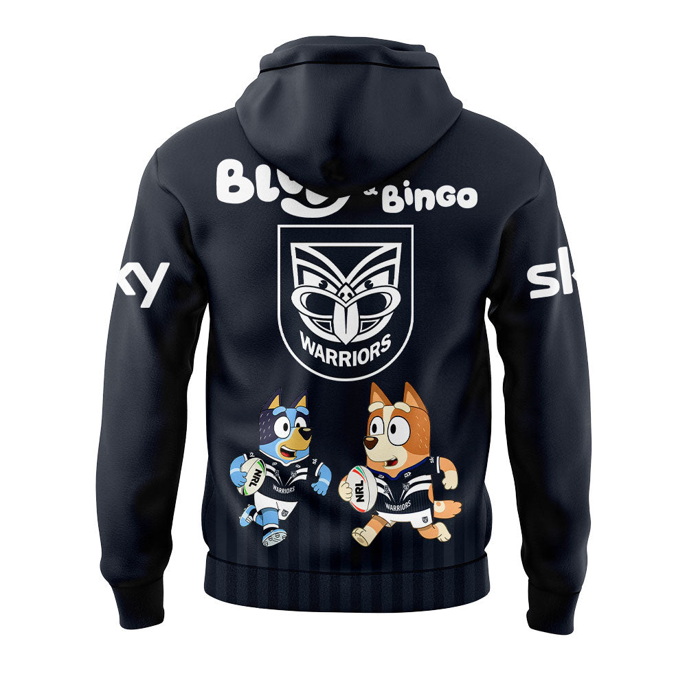 One NZ Warriors Bluey and Bingo Hoodie