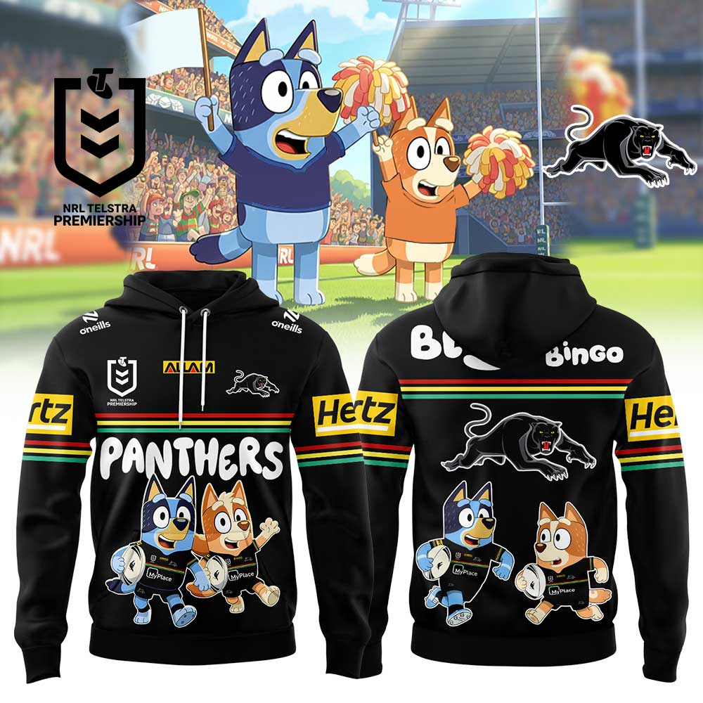 Penrith Panthers Bluey and Bingo Hoodie, Shirt