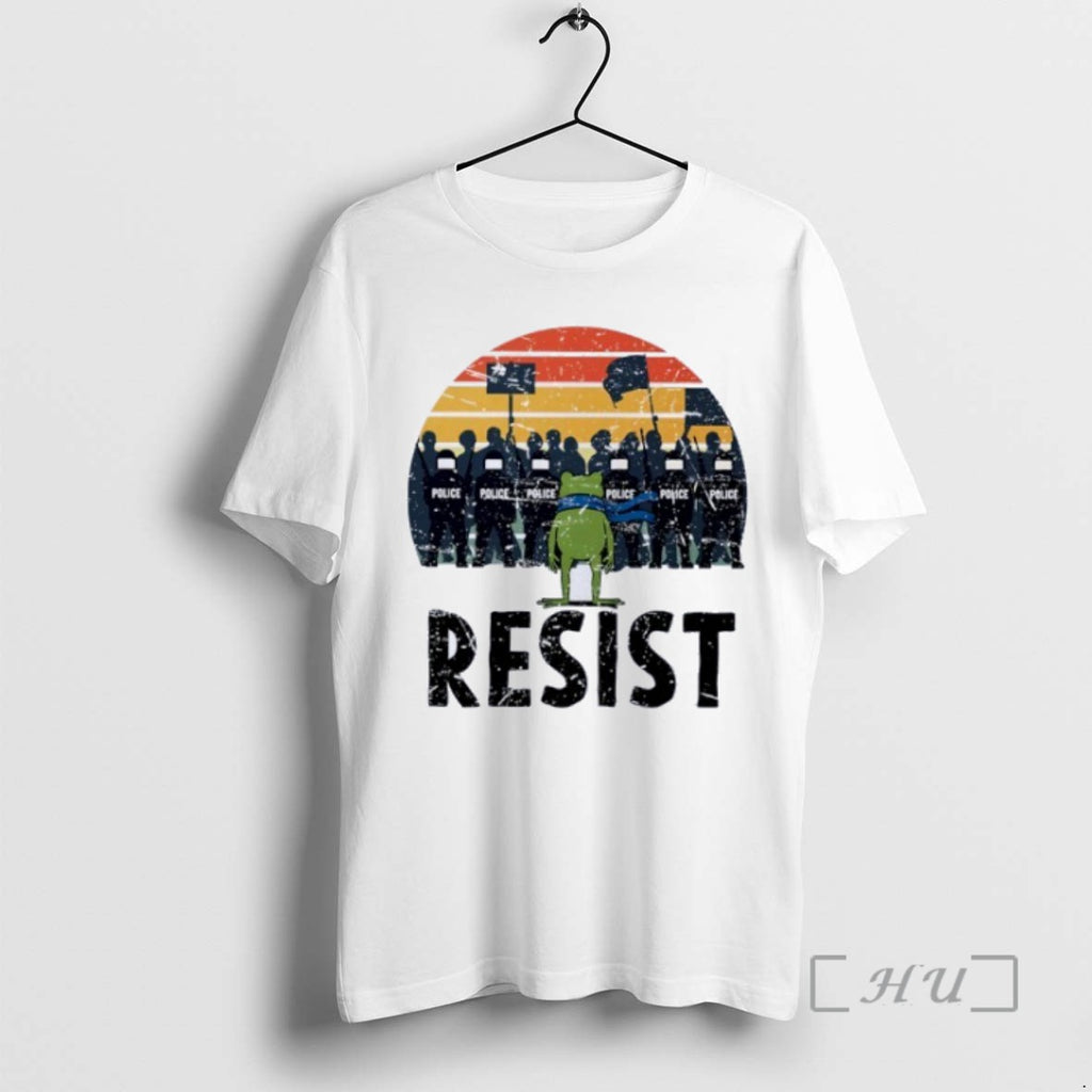 Limited Edition Portland Frog Protester Resis Police
