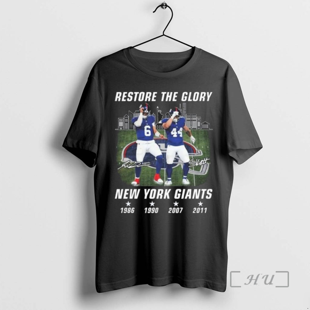 Limited Edition Restore The Glory New York Giants Signatures