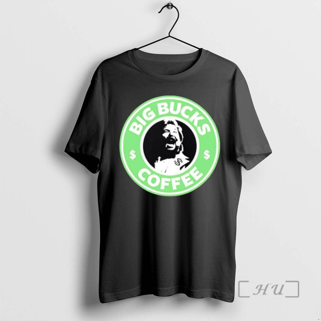 Limited Edition Ted Dibiase Big Bucks Coffee Style Starbuck Coffee Logo Parody T Shirts Sweater