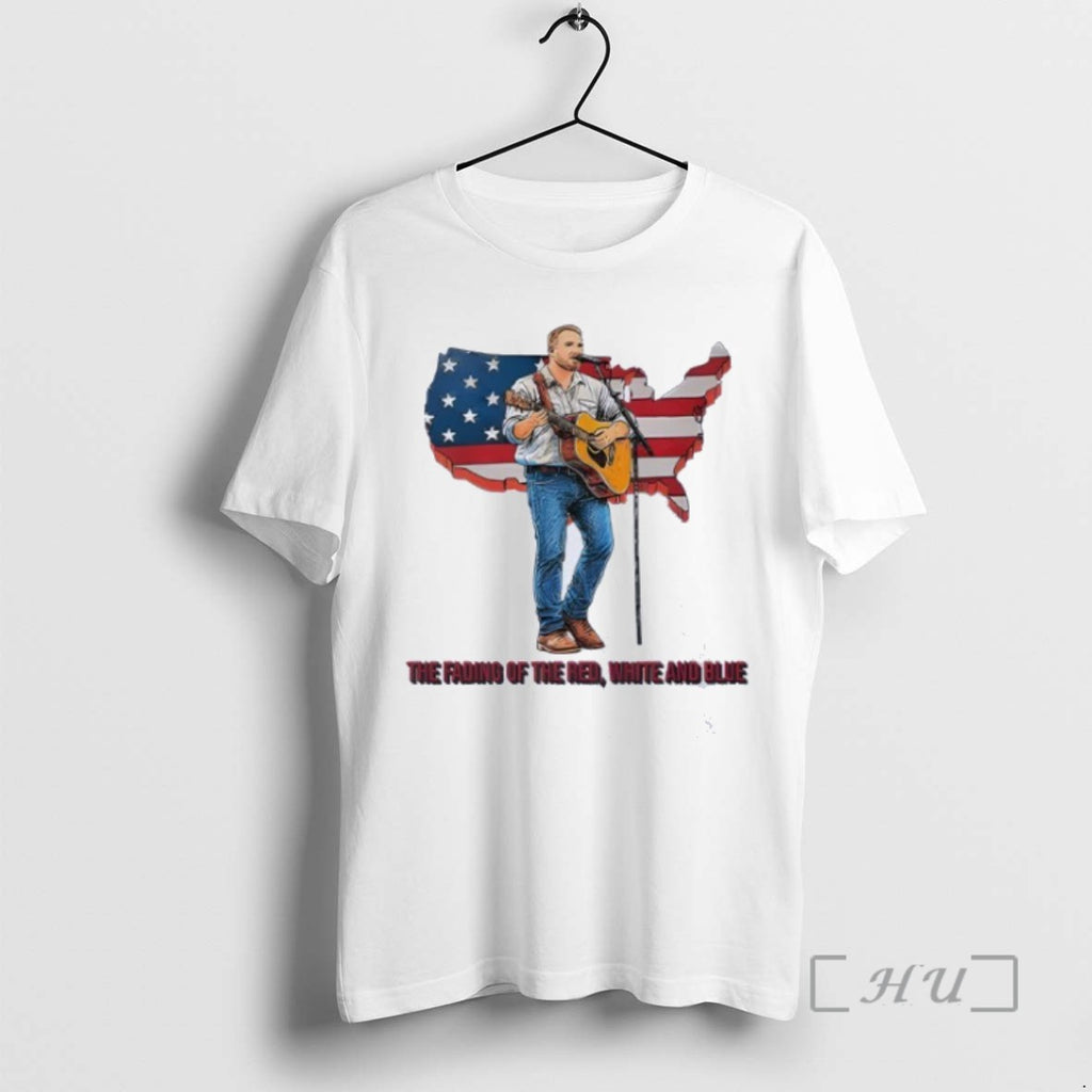 Limited Edition Zach Bryan The Fading Of The Red White And Blue T Shirts Sweater