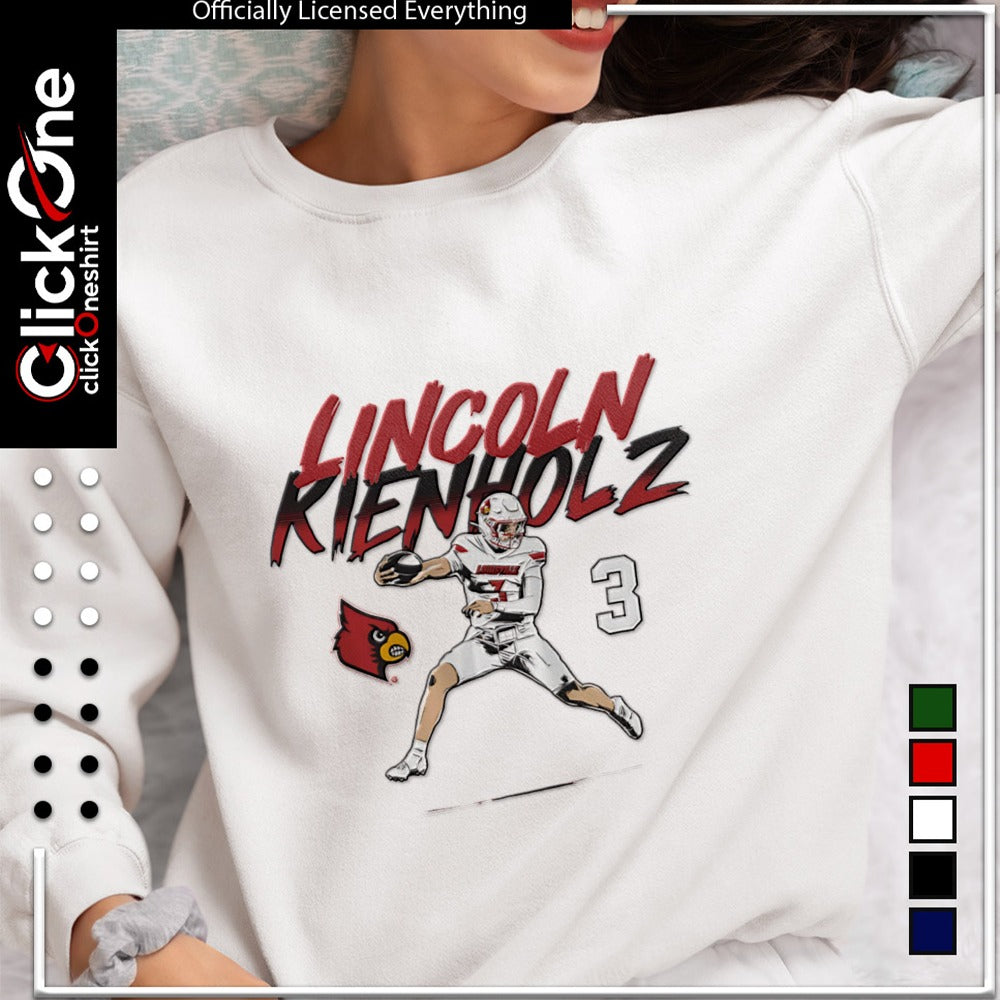 Lincoln Kienholz Louisville Cardinals football player 3 number shirt