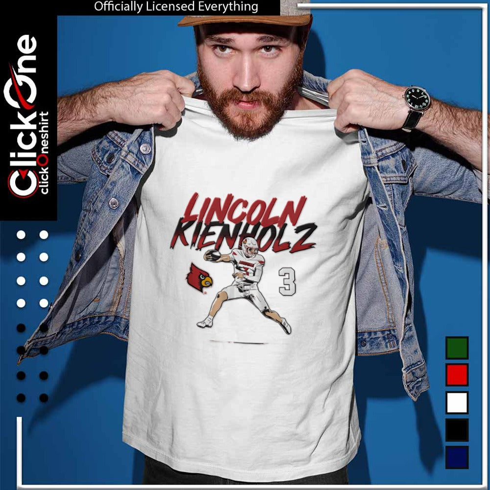Lincoln Kienholz Louisville Cardinals football player 3 number shirt