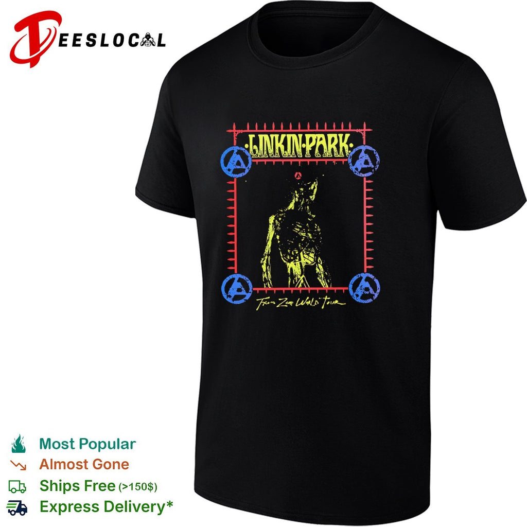 Linkin Park From Zero World Tour anatomy skeleton concert tour shirt