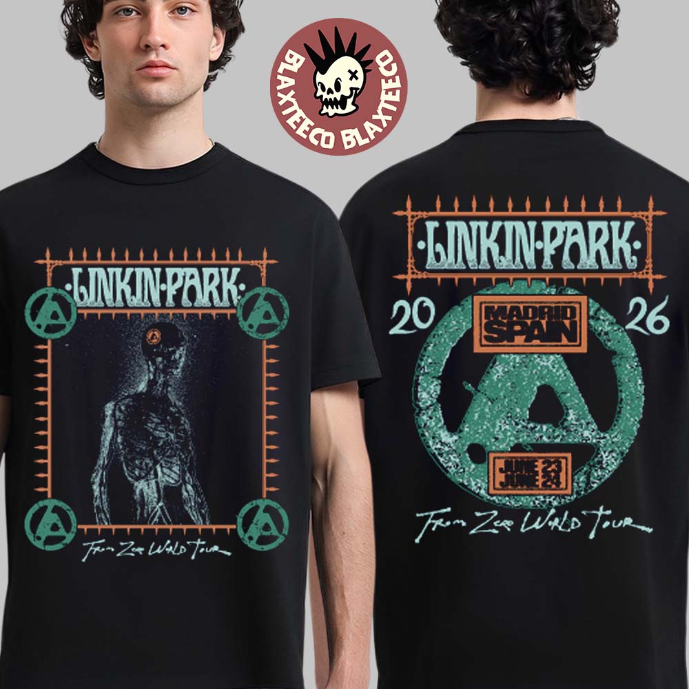 Linkin Park Madrid Spain 2026 Exclusive City Merch Tee At Auditorio Miguel Rios On June 23 And 24 2026 From Zero T-Shirt