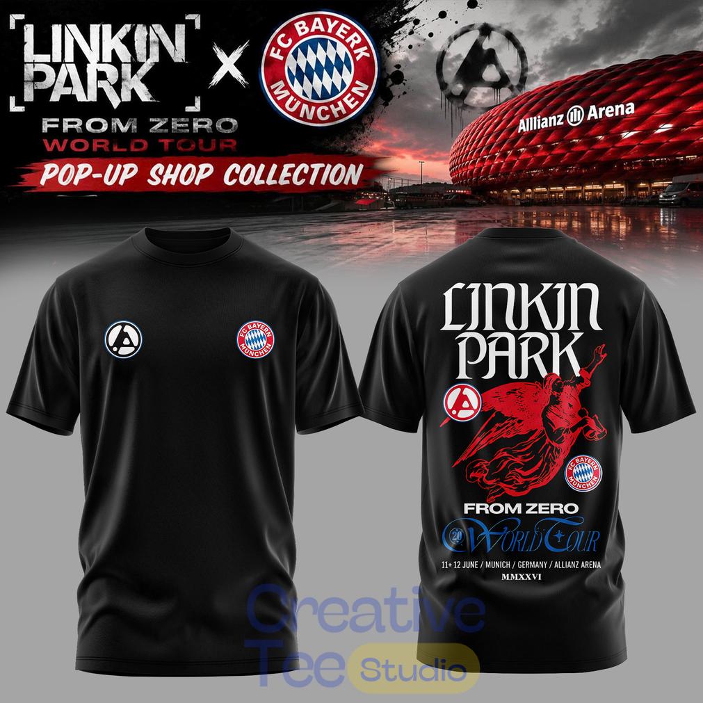 Linkin Park x FC Bayern Munich From Zero World Tour Special Tee Hoodie