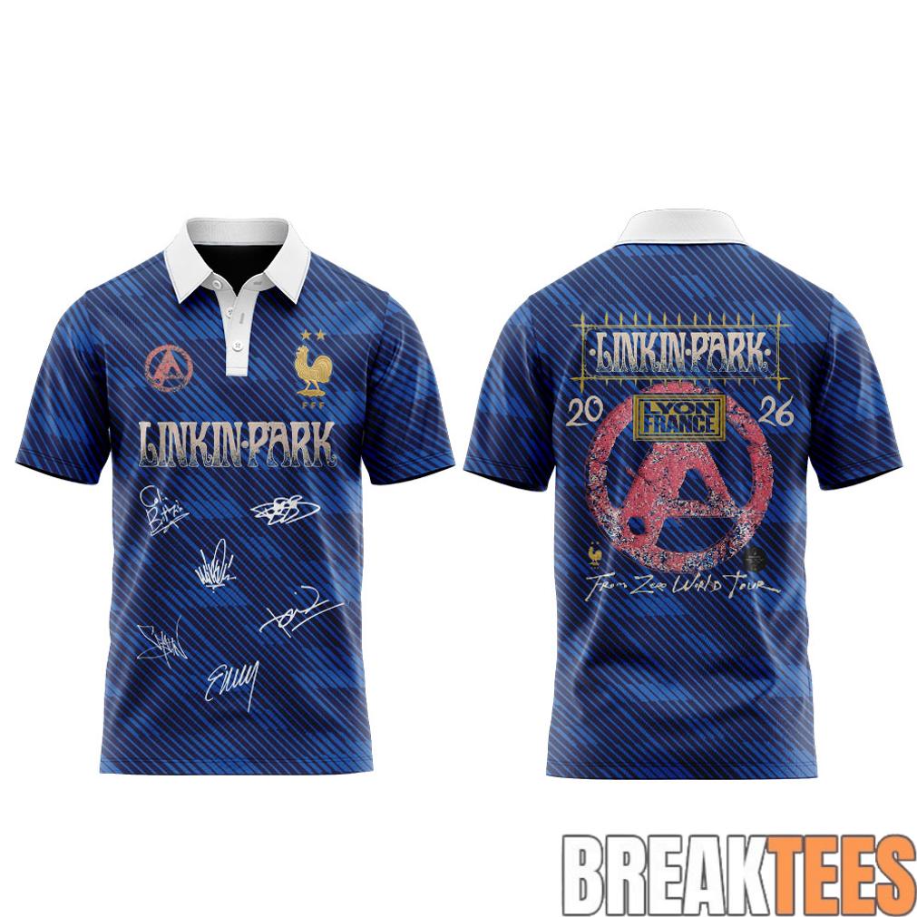 Linkin Park x From Zero World Tour 2026 Vive la FRANCE Polo