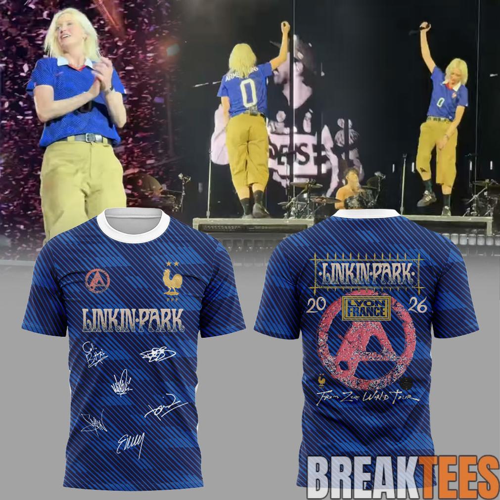 Linkin Park x From Zero World Tour 2026 Vive la FRANCE Shirt