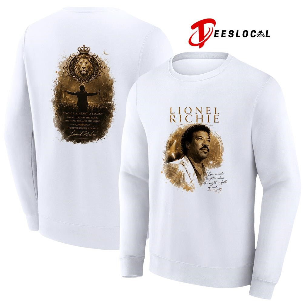 Lionel Richie love sounds brighter when the night is full of soul shirt