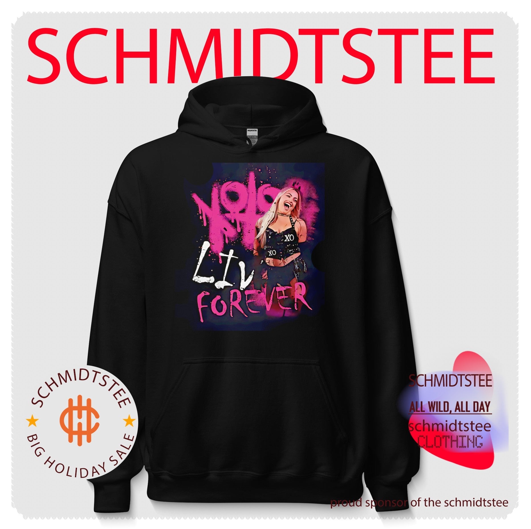Liv Morgan XOXO Liv Forever spray paint shirt