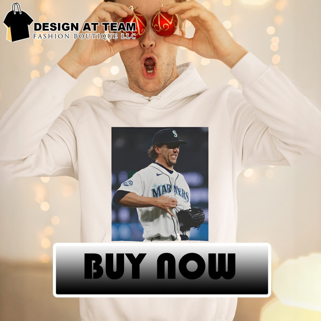 Logan Gilbert Seattle Mariners catch ball in Baseball MLB 2026 photo shirt