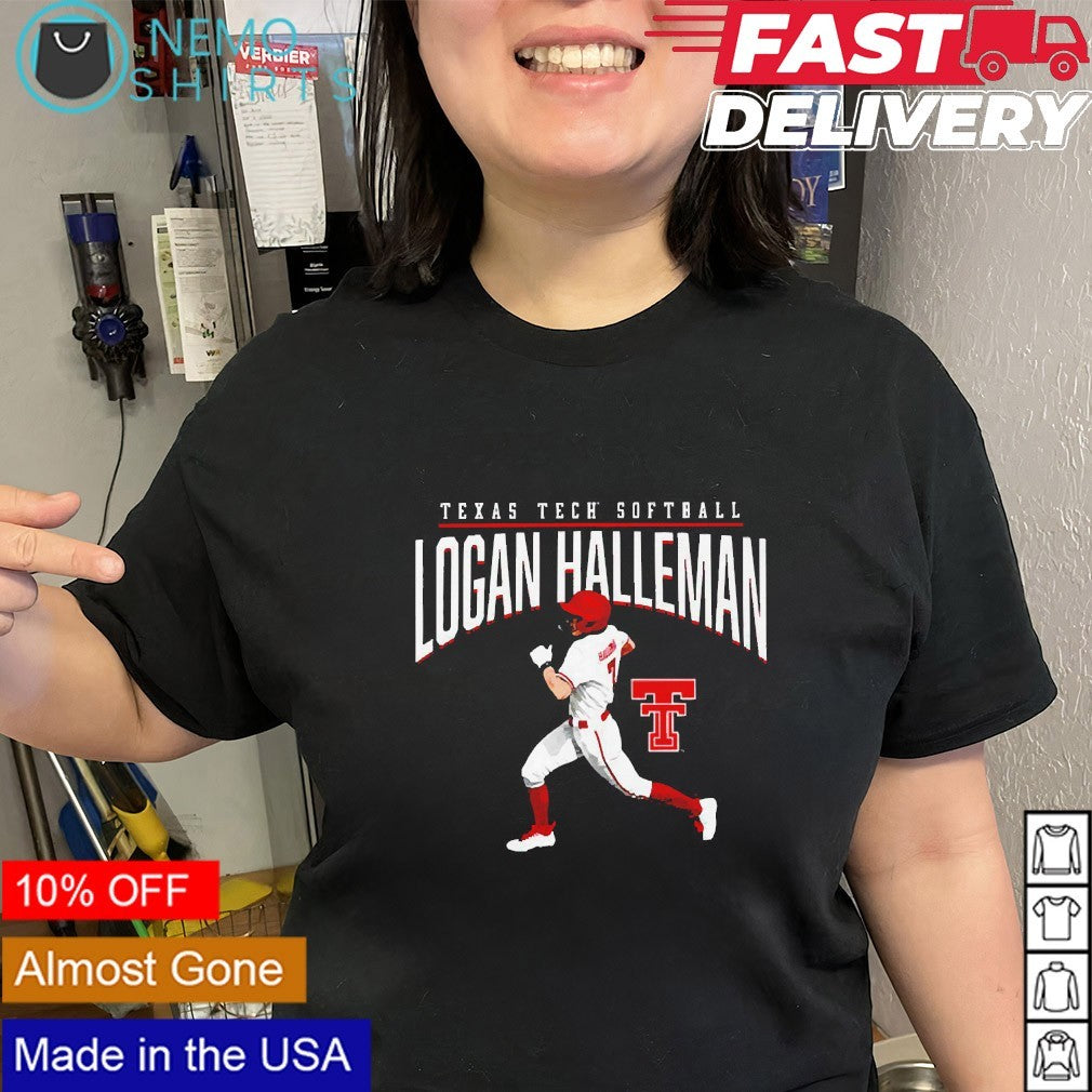 Logan Halleman Texas Tech Red Raiders softball player name shirt