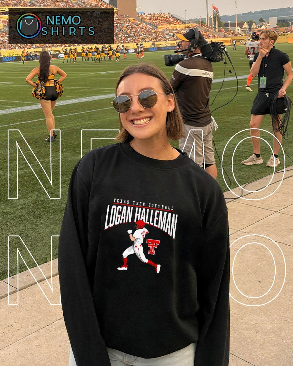 Logan Halleman Texas Tech Red Raiders softball player name shirt