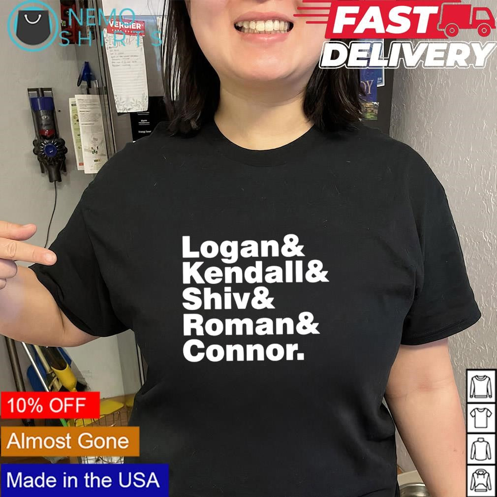 Logan and Kendall and Shiv and Roman and Connor shirt