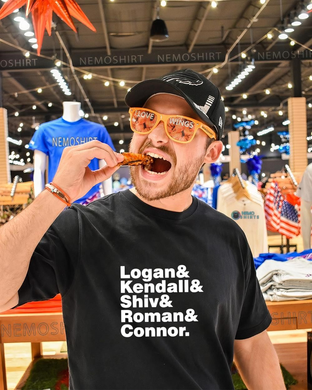 Logan and Kendall and Shiv and Roman and Connor shirt