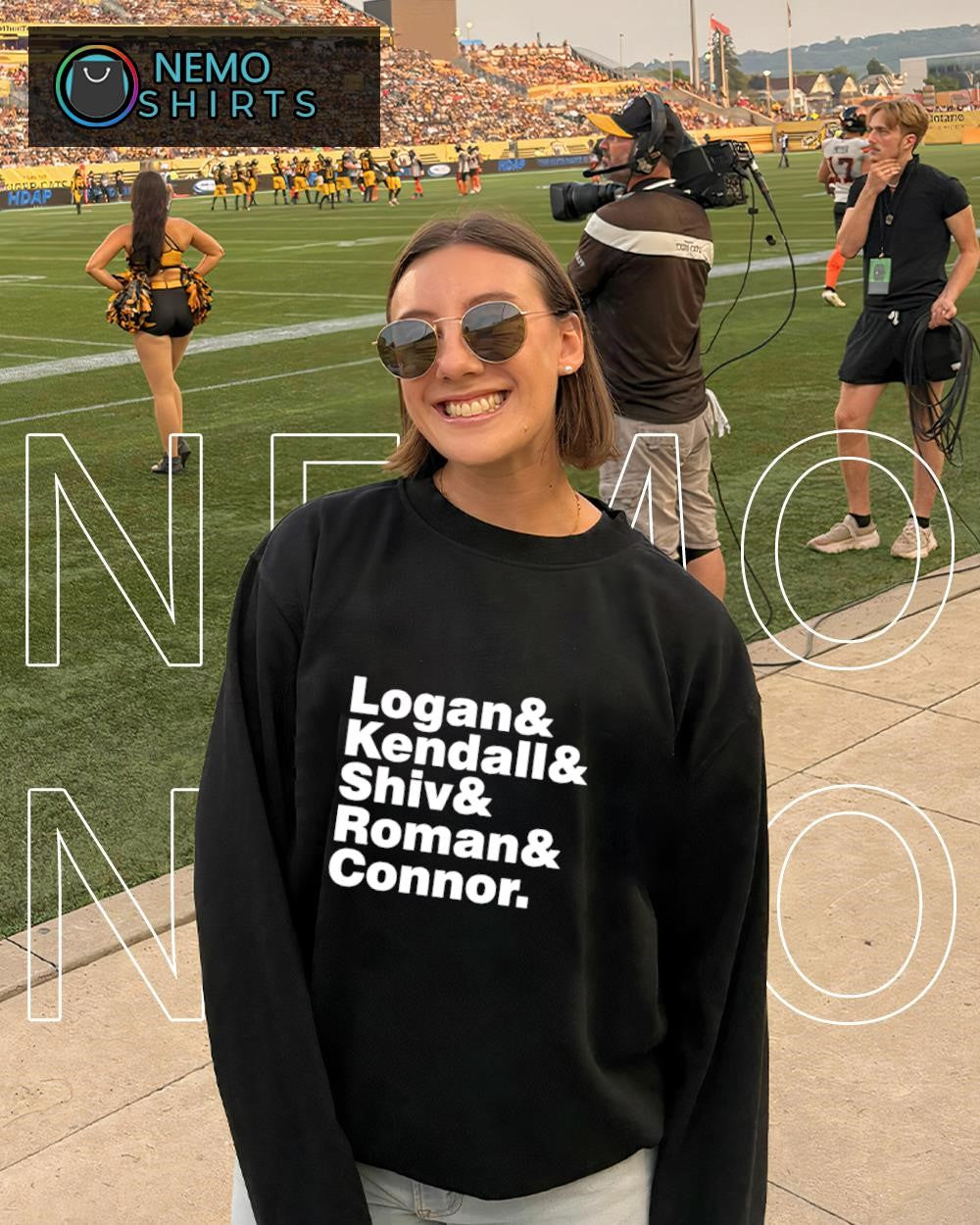 Logan and Kendall and Shiv and Roman and Connor shirt