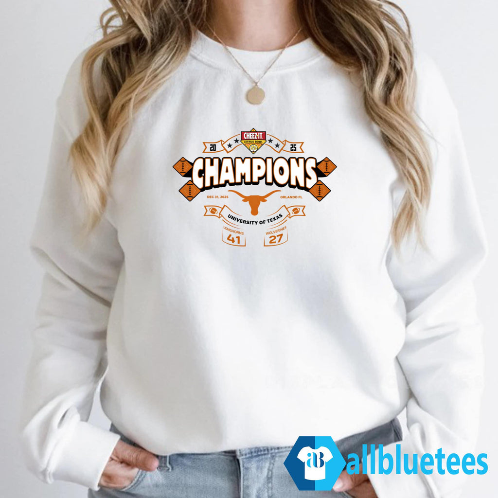 Longhorns 2025 Cheez-It Citrus Bowl Champions Shirt