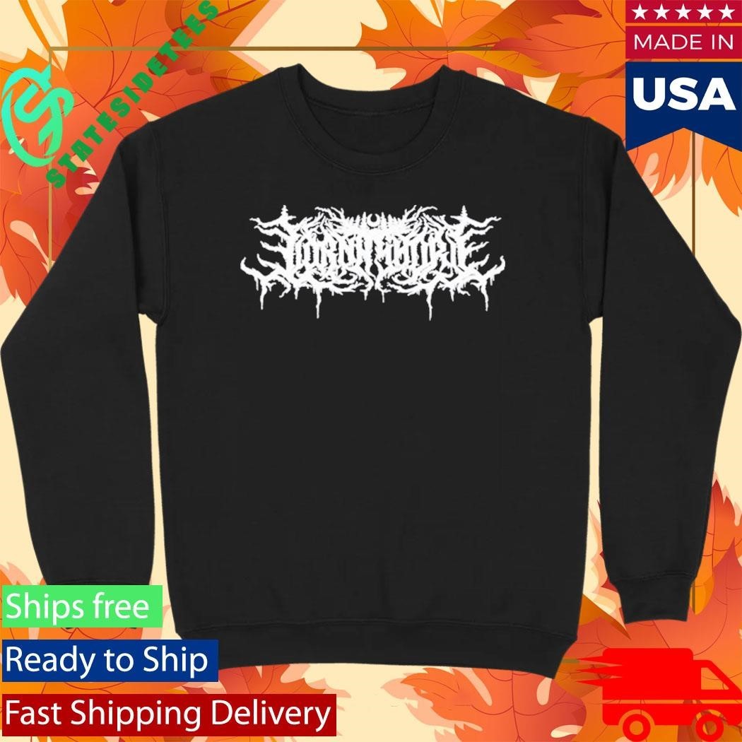 Lorna Shore White Logo Puff Shirt