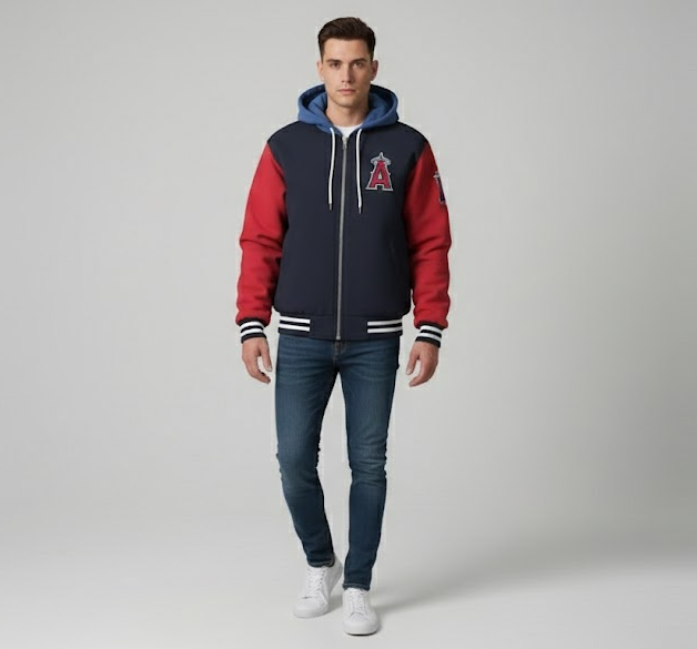 Los Angeles Angels Bomber Hoodie Jacket – Halos Fan Gear Gift