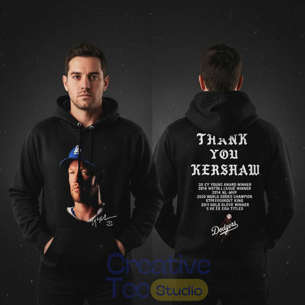 Los Angeles Dodgers 2026 Thank You Clayton Kershaw Special Hoodie