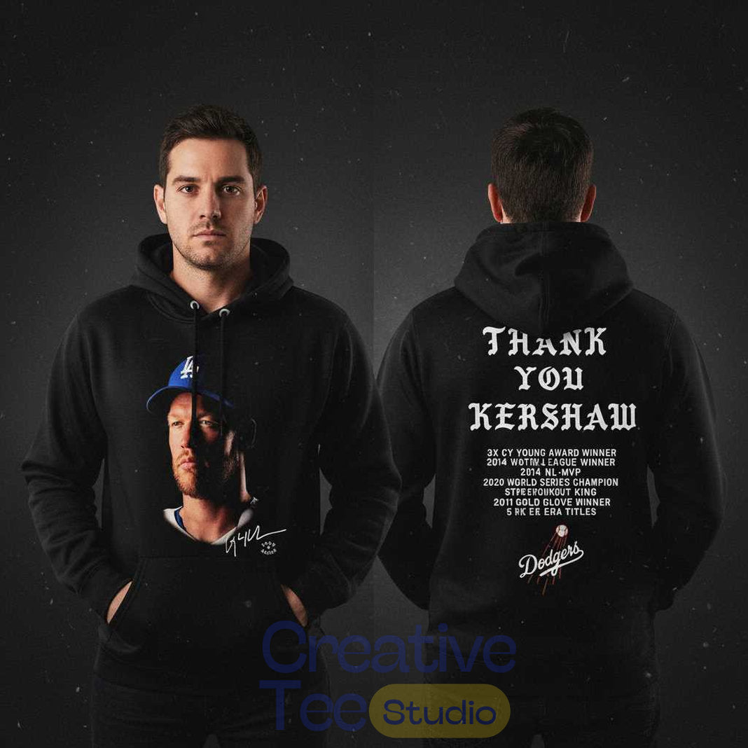 Los Angeles Dodgers 2026 Thank You Clayton Kershaw Special Hoodie