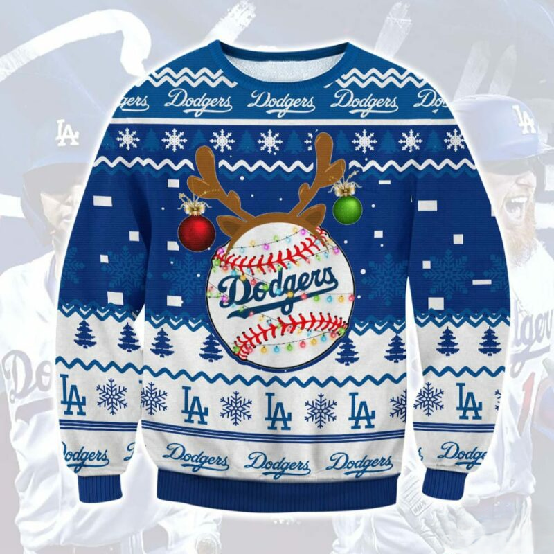 Los Angeles Dodgers Ugly Christmas Sweater – Holiday Cheer in Dodger Blue!
