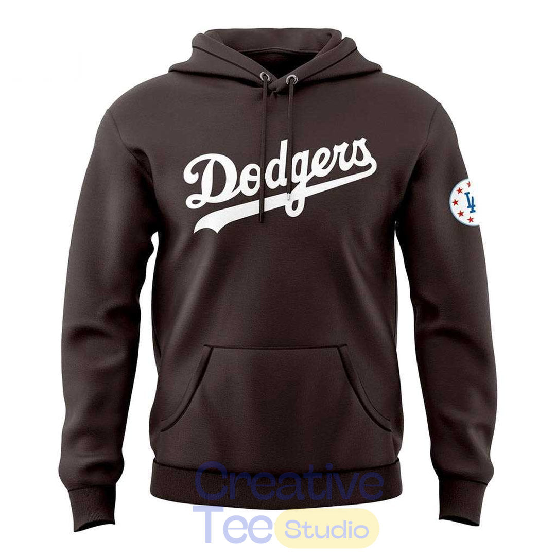 Los Angeles Dodgers World Series Champions 2026 Dark Coffee Hoodie