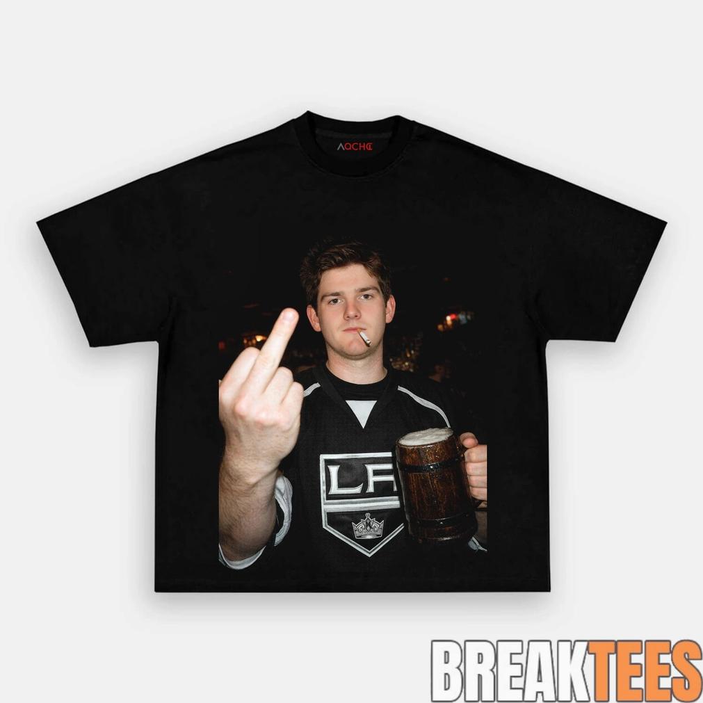Los Angeles Kings Jonathan Quick Drunk Middle Finger Shirt