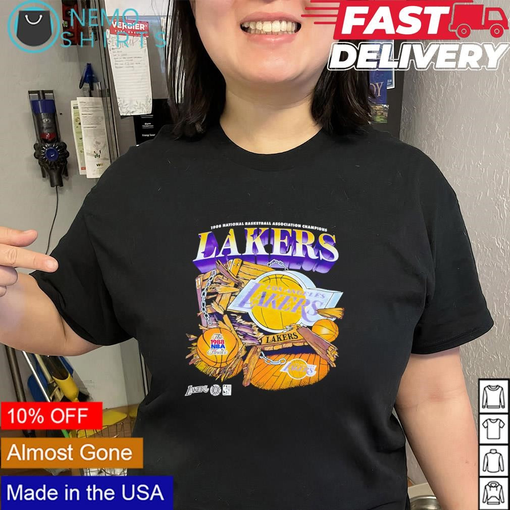 Los Angeles Lakers 1988 NBA Finals champions graphic vintage shirt