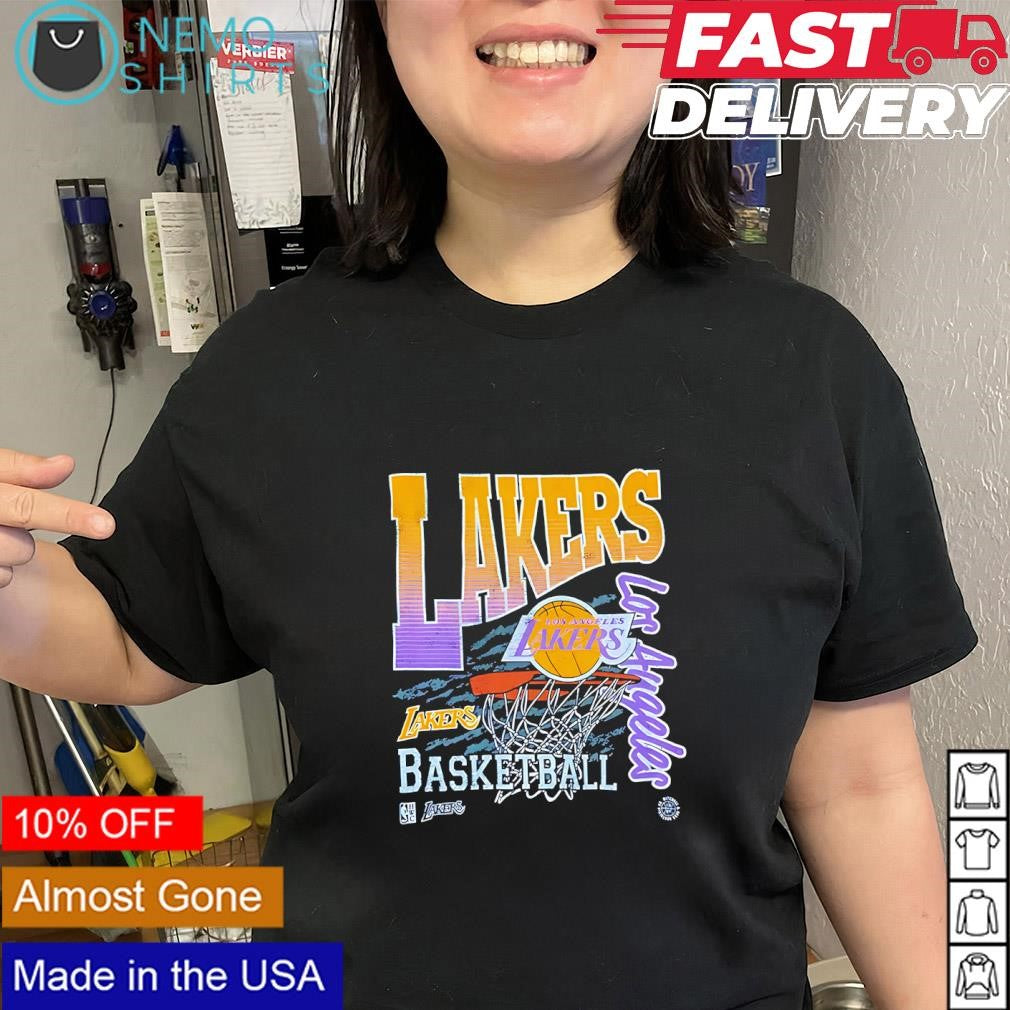 Los Angeles Lakers basketball logo vintage graphic shirt