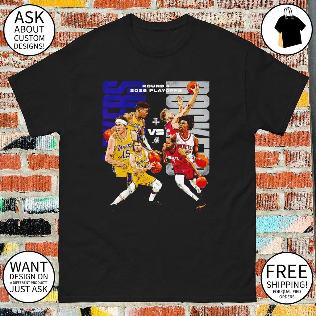 Los Angeles Lakers vs Houston Rockets Playoffs NBA Round 1 2026 Playoffs shirt