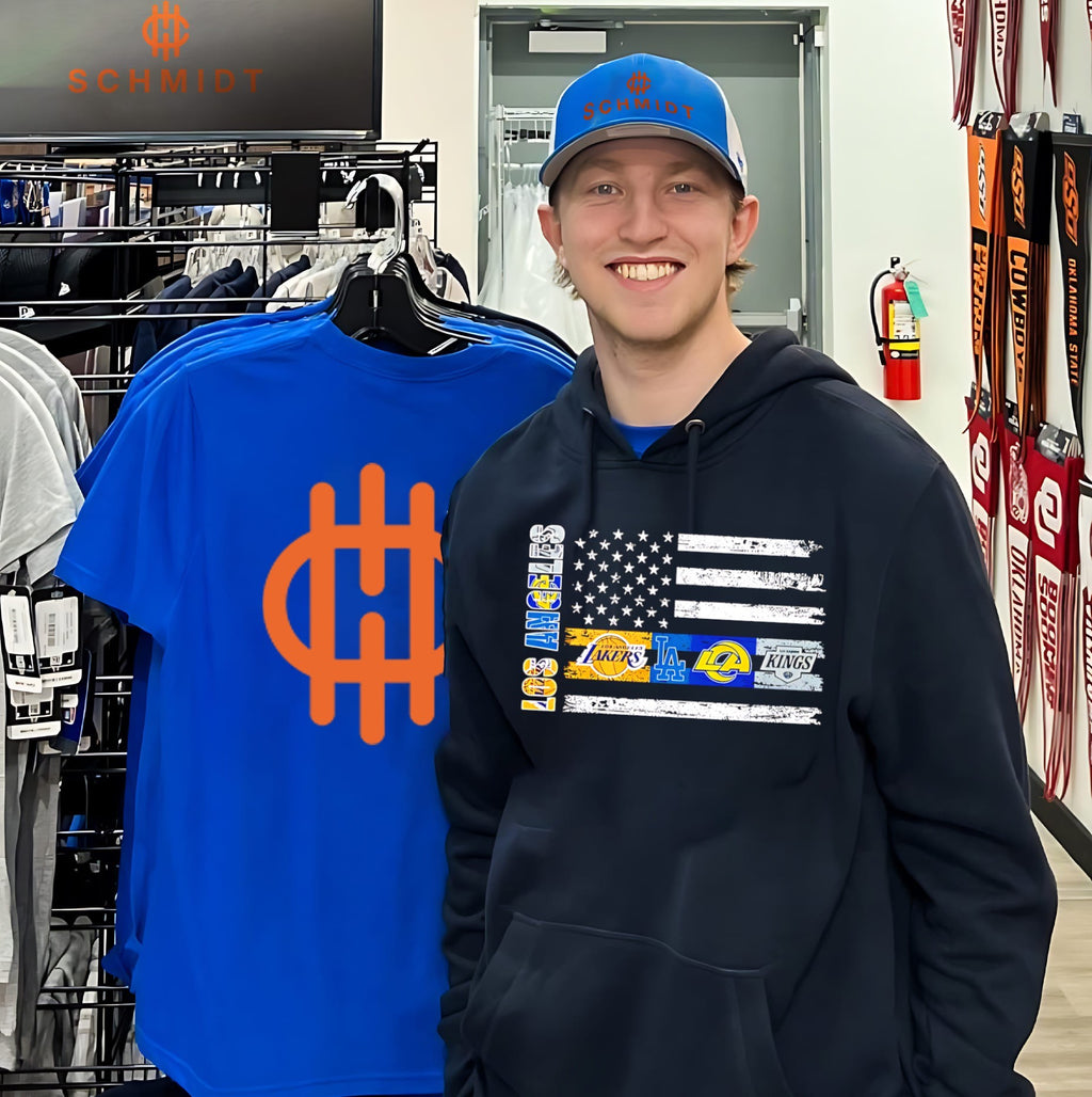 Los Angeles sports teams logos flag shirt