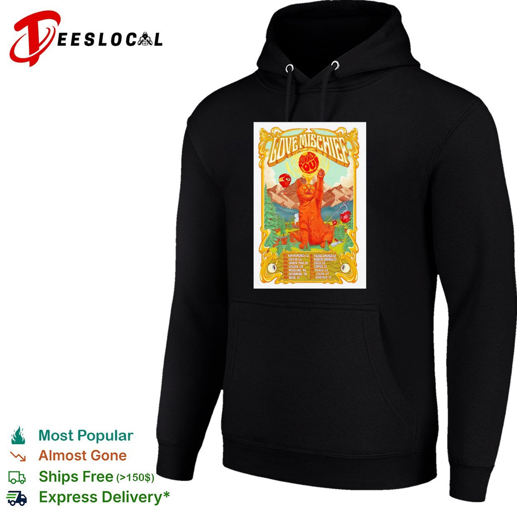 Love Mischief summer tour cat shirt