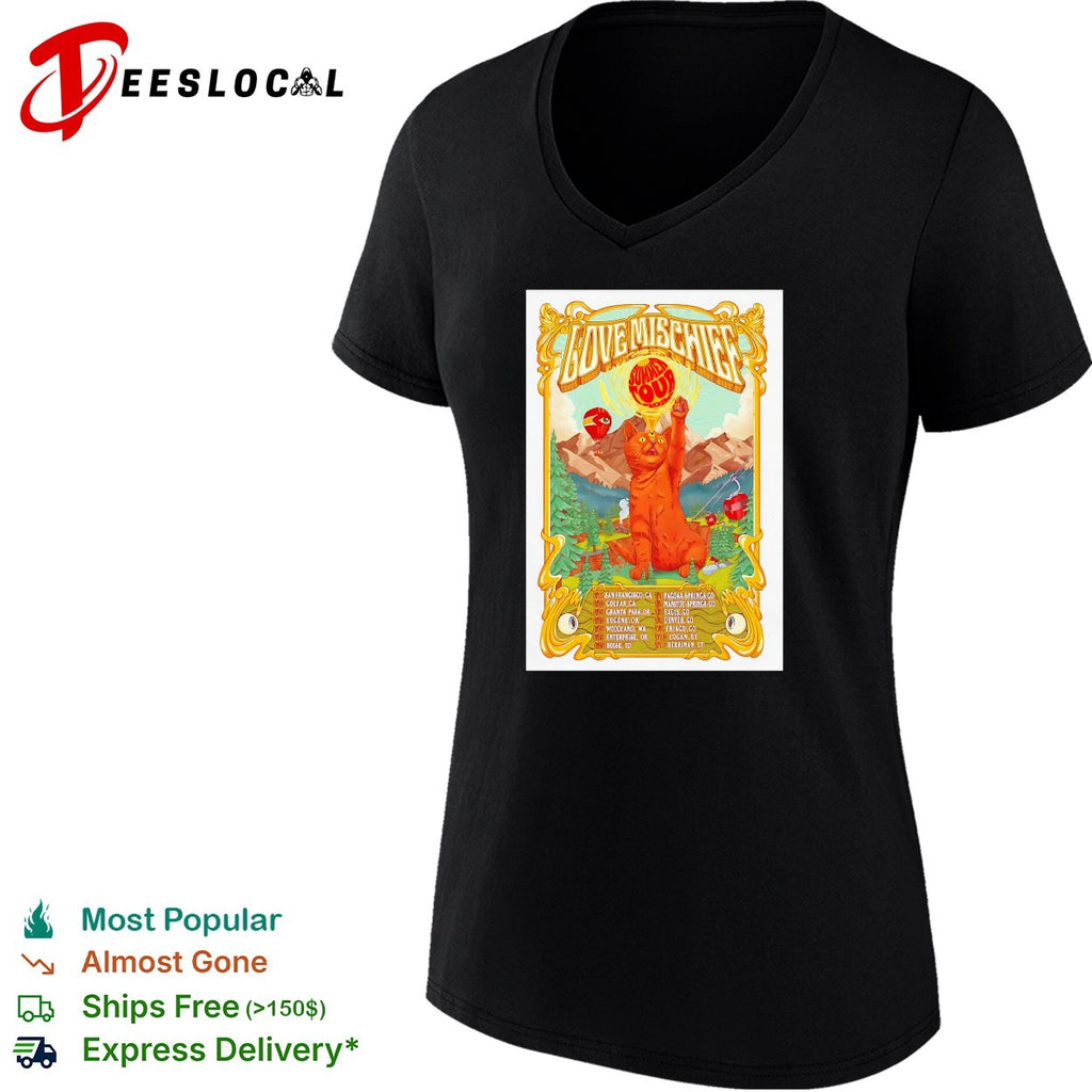 Love Mischief summer tour cat shirt